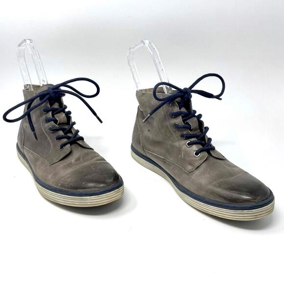ROAN by BED STU Men's High Top Gray Distressed Casual Trendy Sneakers - Picture 1 of 11